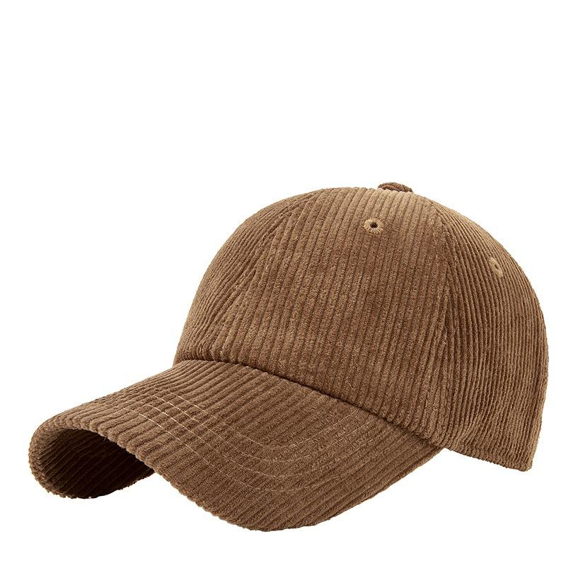 Frühling und Herbst neue Cord-Baseballkappe Damen weiches Oberteil Outdoor-Hut Schirmmütze