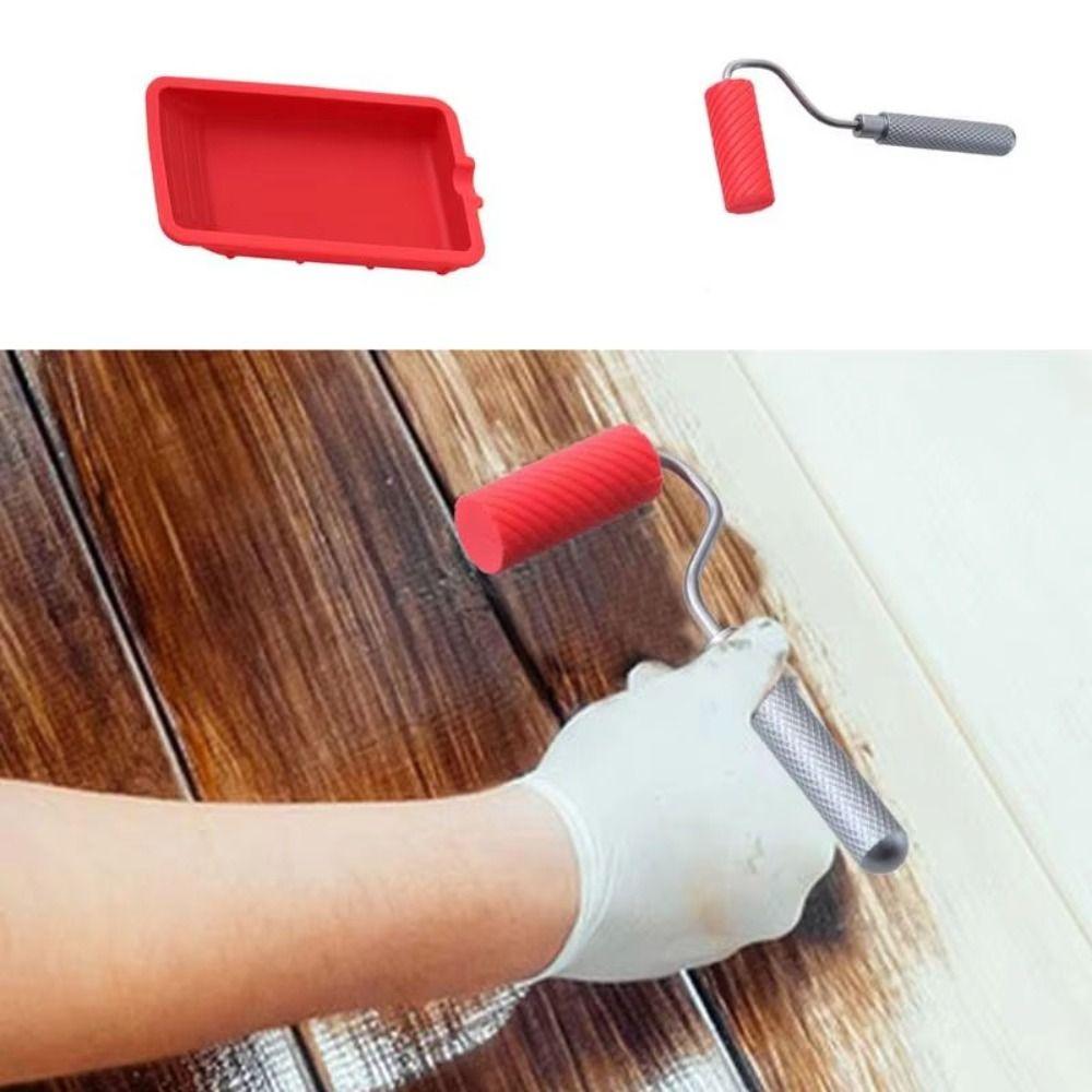 Soft Silicone Painting Decorating Kit Mini Size Silicone Glue Roller Glue Up Projects