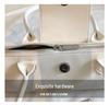 2026 French Light Luxury Cowhide Long Handle Dumpling Baguette Crossbody Bag