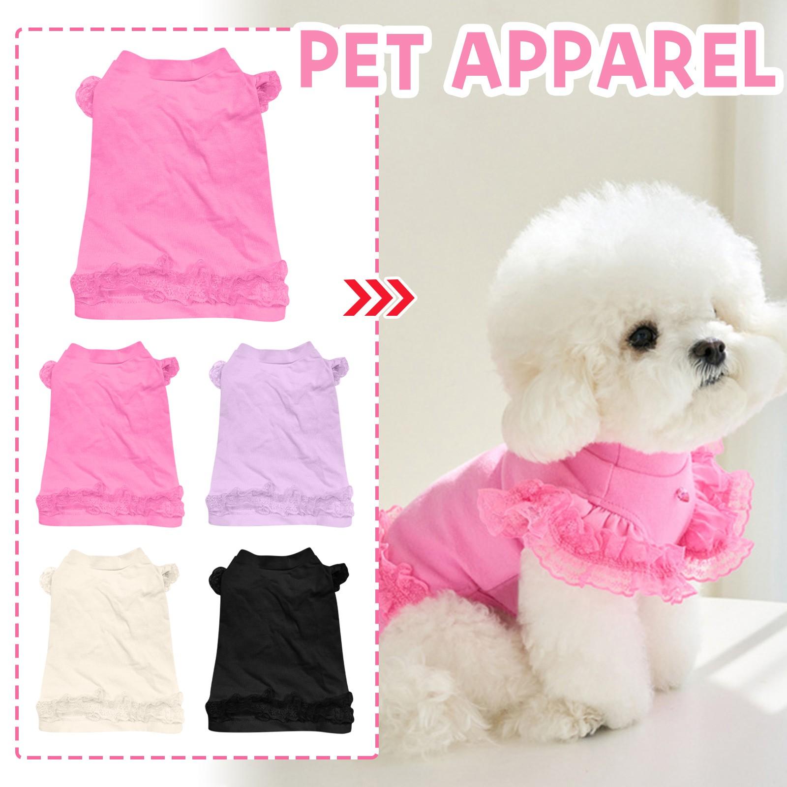 

Pet Clothing Fall And Winter Bichon Frises Pomeranian Teddy Bottoming Shirt Cat T-shirt Tops XS фіолетовий