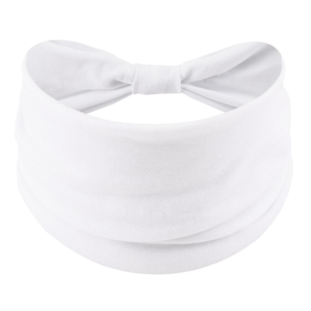 Cross-Border Women's Cotton Yoga Headband - Elastic, Sweat-Absorbing, Fashionable
