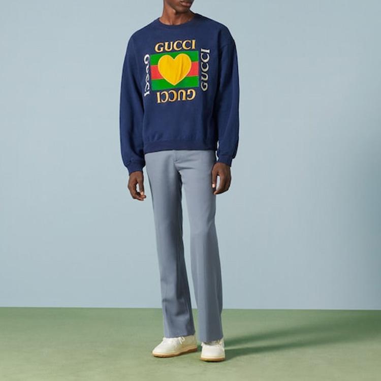 Gucci FW23 Sweatshirt Men's Blue 715919-XJFRY-4030
