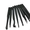 8 Pieces Precision Tweezers Set Anti Statics for Craft Laboratory Work Model