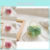 Stylish Mini Handbag For Girls Trendy Cotton Fabric Princess Shoulder Bag In Bright Colors