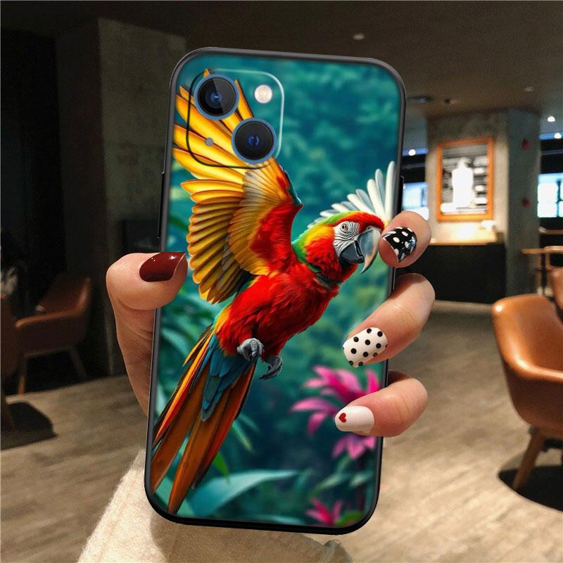 Parrot bird Shell Phone Case for Samsung Galaxy Note 10 20 S23 S24 S25 Ultra FE Plus Edge Lite A02S A35 A07 A17