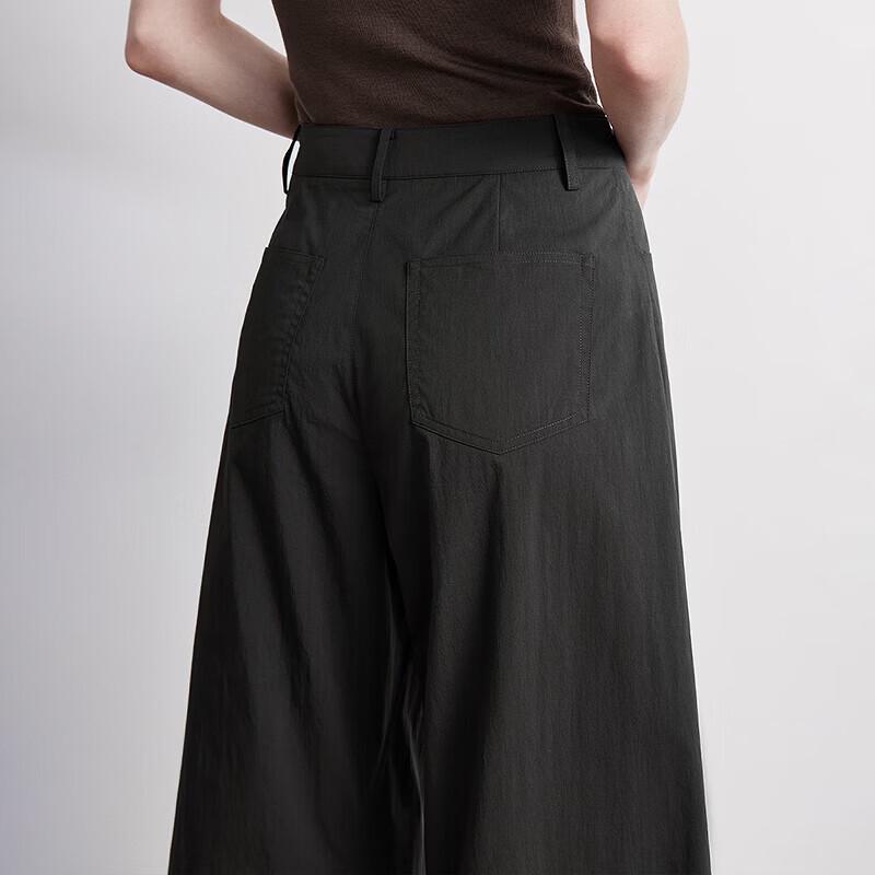 Chuyu Women's High-Waist Wrinkled Casual Pants