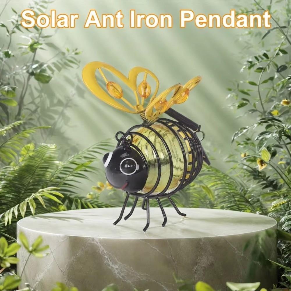 Multi-function Hanging Bee Light Simulation Bee Solar Garden Light  Balcony Decoration