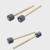 4 pcs Hammer for Head Drum Foam Pad Bass Percussion Beater Drumstick Mallet Dura