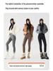 Damen Shark Slim-Fit Samtgefütterte Warme Baumwoll-Yogahose - Herbst/Winter Kollektion 2025