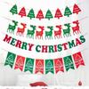 Felt Christmas Banner Elk Design Felt Christmas Banner Hanging Bunting Christmas Party