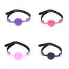 4.2cm Solid Lock Silicone Mouth Ball Gag - 4 Colors, Adult Training Props