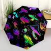 Mushroom Rainbow- Automatic umbrella,Suitable for Men and Women, Outdoor Accessories, Suitable for Birthdays 0984b