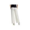 FILA White Series Simple Versatile Comfortable Woven Wide Leg Casual Pants Women bottoms Cloud-White F11W523801F-WT