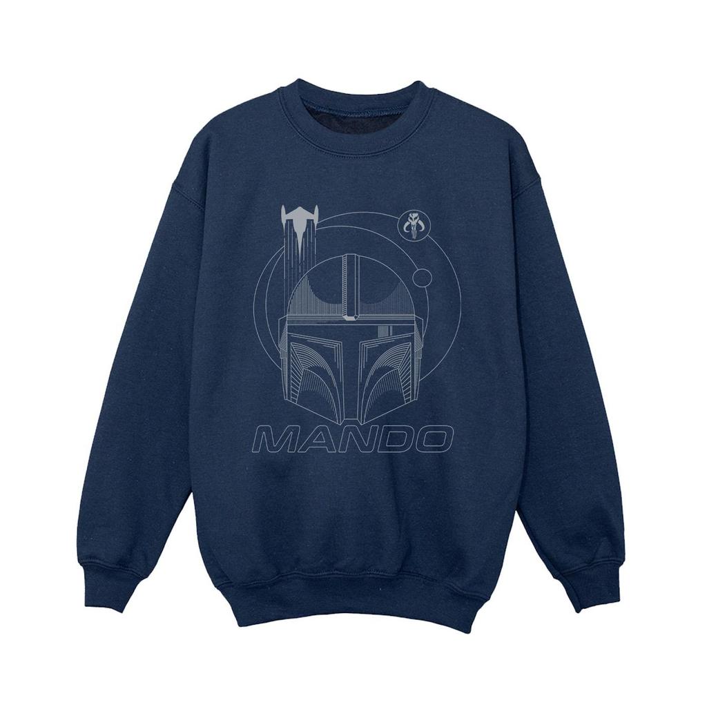 Star Wars Boys The Mandalorian Rings Helmet Sweatshirt