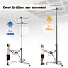 Drywall Lifter for Wall Panels and Ceiling Mounting: Load Capacity 68 kg, Height 140-335 cm Adjustable, Foldable, 3 Brake Wheels