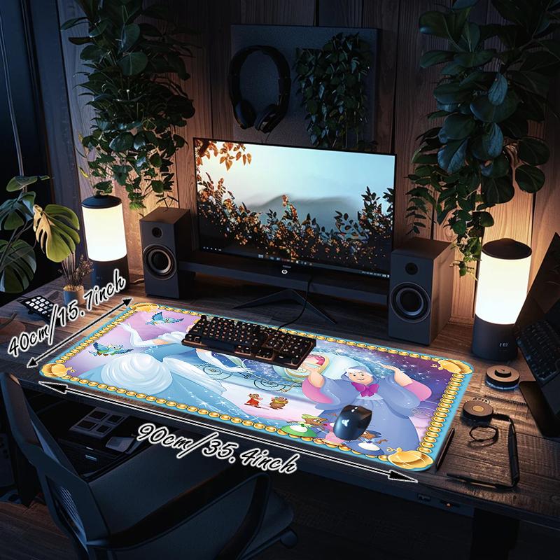 1Pc Cinderella'S Journey Gaming Mouse Pad Keyboard Desk Mat Non-slip Rubber Lock Edge Waterproof Computer Mousepad for Office Home Decor Ey112