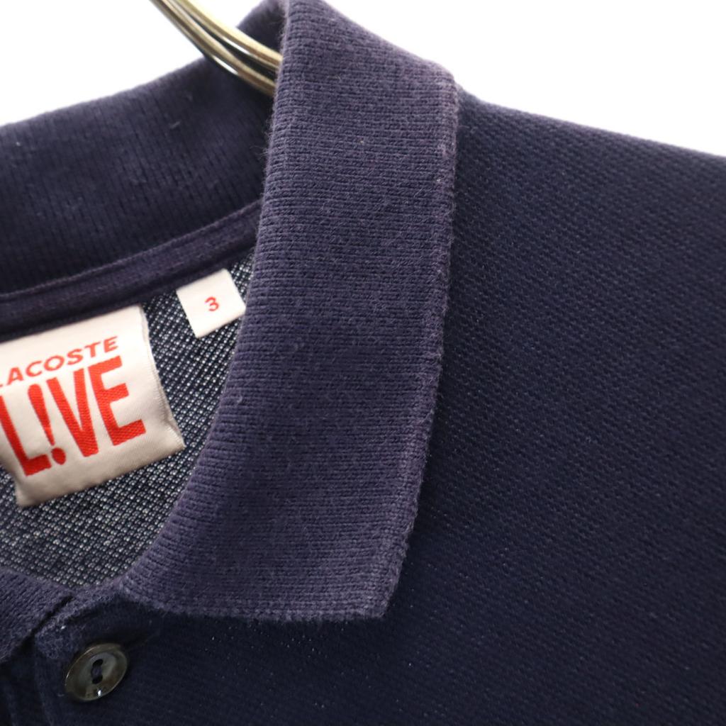 LACOSTE L!VE Kurzarm Poloshirt 3 Marineblau Damen Gebraucht