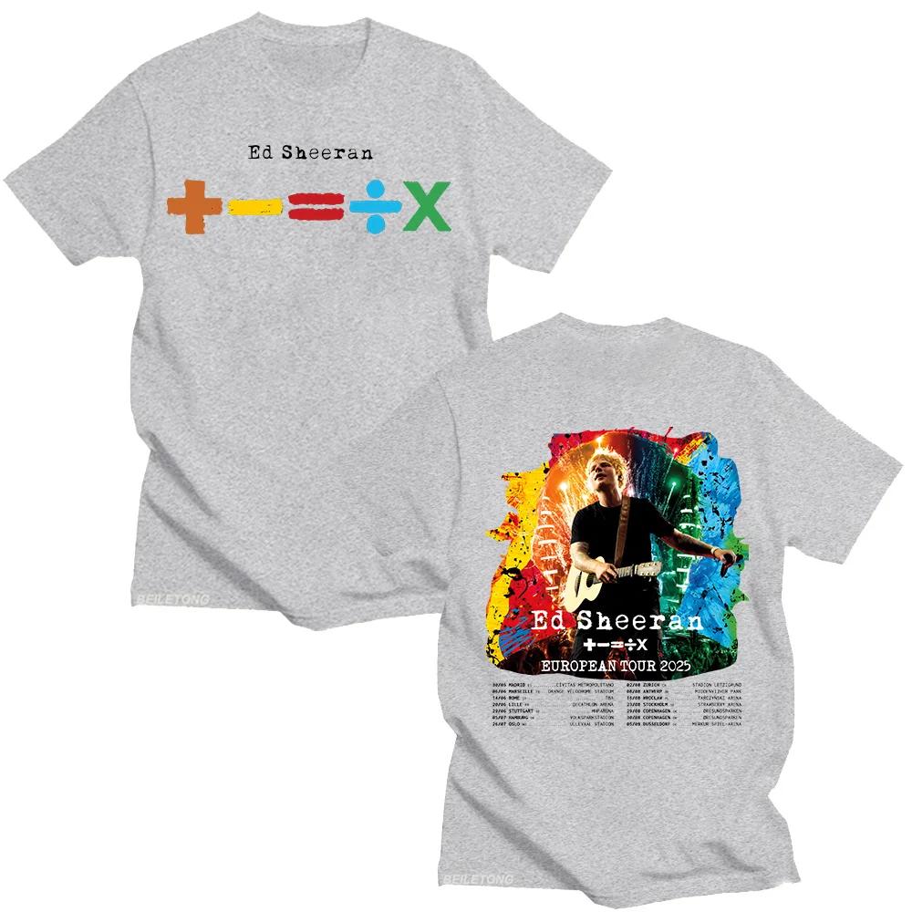 2026 Summer Bestselling Singer Ed Sheeran Retro Casual ShortSleeved TShirt for Unisex Loose and Breathable Shirt Y2k