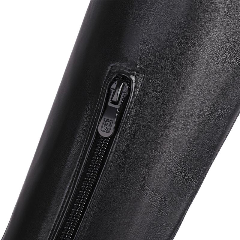 Women's High-heeled Boots, Sexy European and American Style Autumn and Winter New Waterproof Platform Thick Heel Large Size Medium Boots