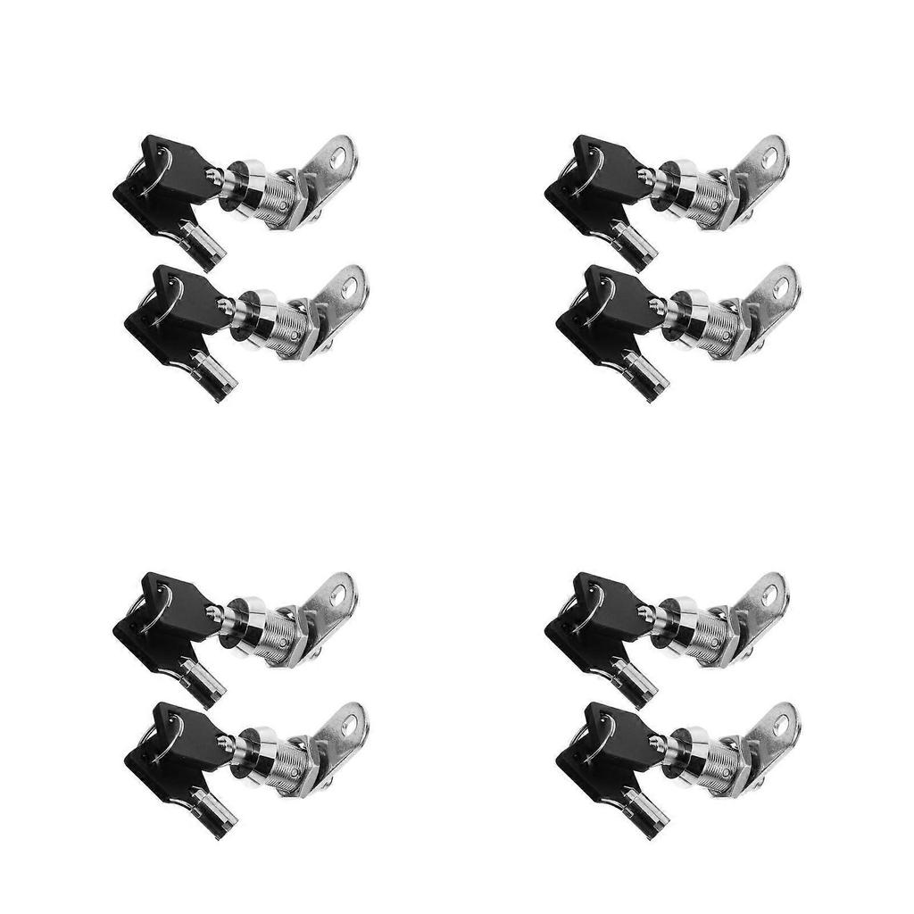 File Cabinet Lock Replacement Kit Toolbox Cam Lock 4Sets for Mailbox Use