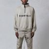 Fear of God Essentials FW20 Half Zip Fleece Sweatshirt Unisex Tops Olive FOG-FW20-200