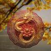 360 Degree Rotating 10 Inch Hanging Wind Spinner for Outdoor Balcony Garden Decor Elegant Gift for Spring and Summer