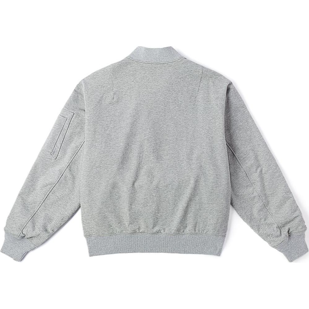 Vans Solid Color Baseball Collar Long Sleeve Zipper Jacket Men jackets Gray VN000KETGRH