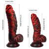 22cm Fantasy Dragon Scale Silicone Dildo, Ultra Soft Liquid Silicone Design, Realistic Texture, Strong Suction Cup, Flexible Premium Collection
