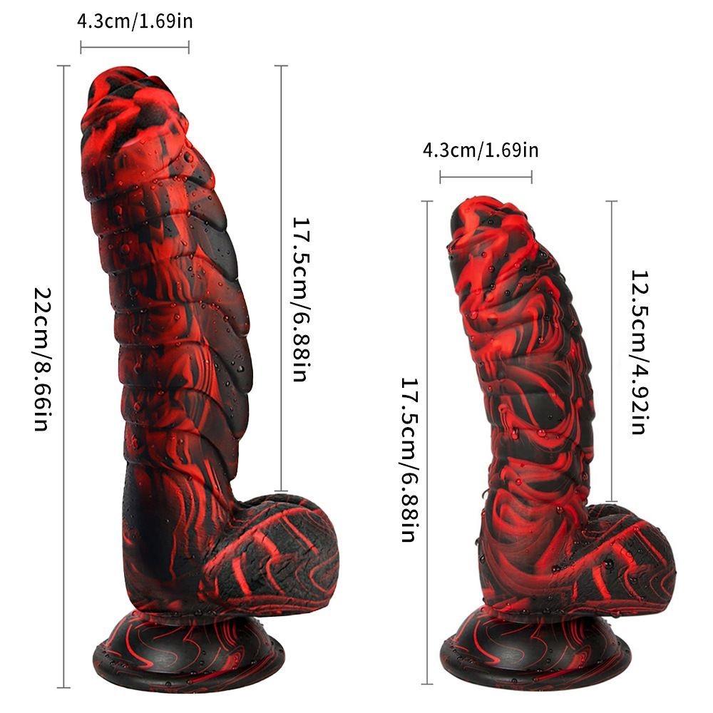 22cm Fantasy Dragon Scale Silicone Dildo, Ultra Soft Liquid Silicone Design, Realistic Texture, Strong Suction Cup, Flexible Premium Collection