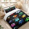 Among Us Bedding Set, 1 Duvet Cover & 2 Pillowcases Soft Comfortable Bedroom Home Textile Decor