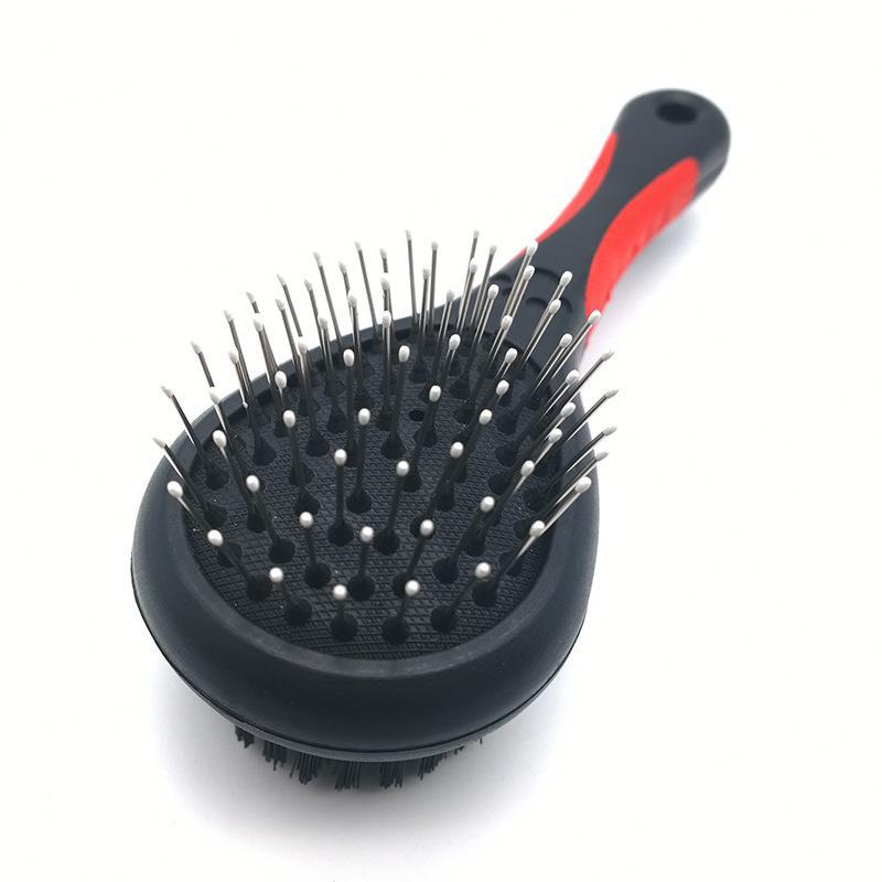 Double-Sided Grooming Brush for Cats & Dogs with Airbag Massage Needle Comb for Pet Hair Removal