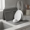 Foldable Dish Drain Mat SpaceSaving Detachable Rack NonSlip Kitchen Accessory
