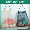 Vegetable Hang Fruit Storage Bag Wall Mounted Polyester Breathable Storage Net