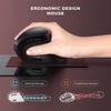 Vogek Bluetooth+2.4G Wireless Vertical Mouse Rechargeable Quiet Click Ergonomic Mice for Laptop Computer Tablet Gaming Mouse