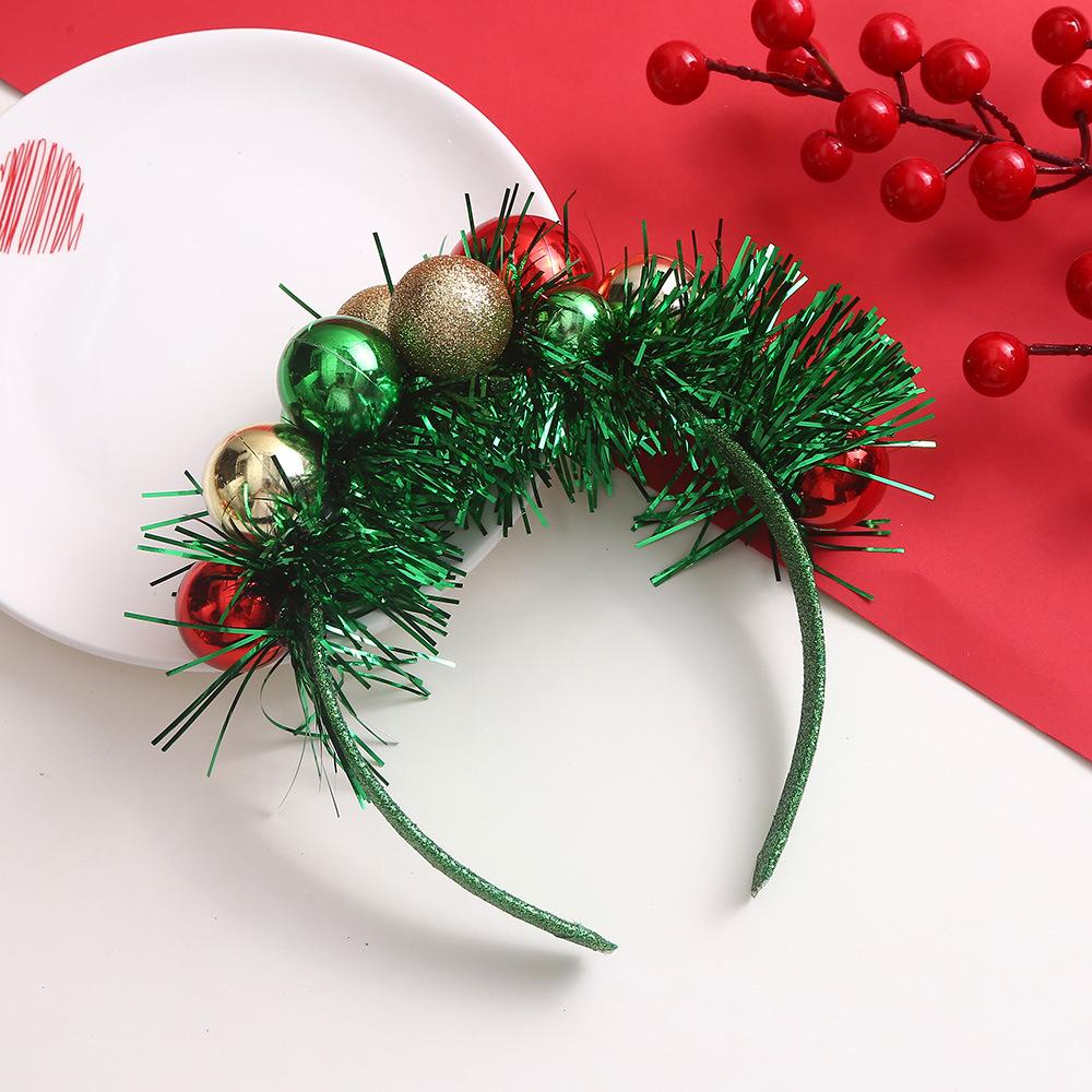 Karácsonyi fejpánt Xmas Elk Horn Bell flitter Karácsonyi hajpánt Boldog Új Évet Fotók Kellékek Boldog karácsonyt dekorációs ajándékok gyerekeknek
