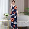 Plus Size Summer Pants Sets for Women  Elegant Loose Vintage Print 2 Piece Outifts