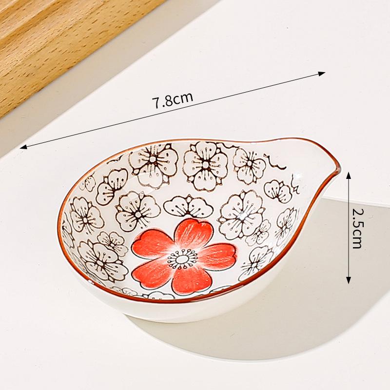 Japanske Mini Keramiske Tallerkener Barbecue Dipping Sashimi Sushi Soyasaus Retter Hjem Skrivebord Snacks Frukt Dessert Tallerkener