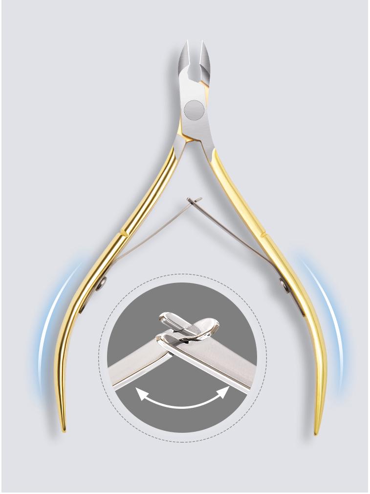 Professional Cuticle Nipper & Nail Art Tool Set: Remove Dead Skin, Callus, Trim Nails, Remove Gel Polish.