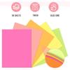 50 Sheets Neon Printer Paper 8.5 x 11 Assorted Colored Copy Computer Paper 20 lb A4 70 gsm Fluorescent Construction Paper for Printing