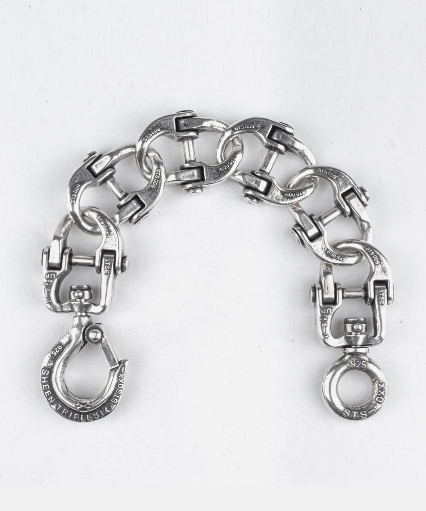 Sheen666 Industrial Series Sts009 Connecting Link Silver Bracelet
