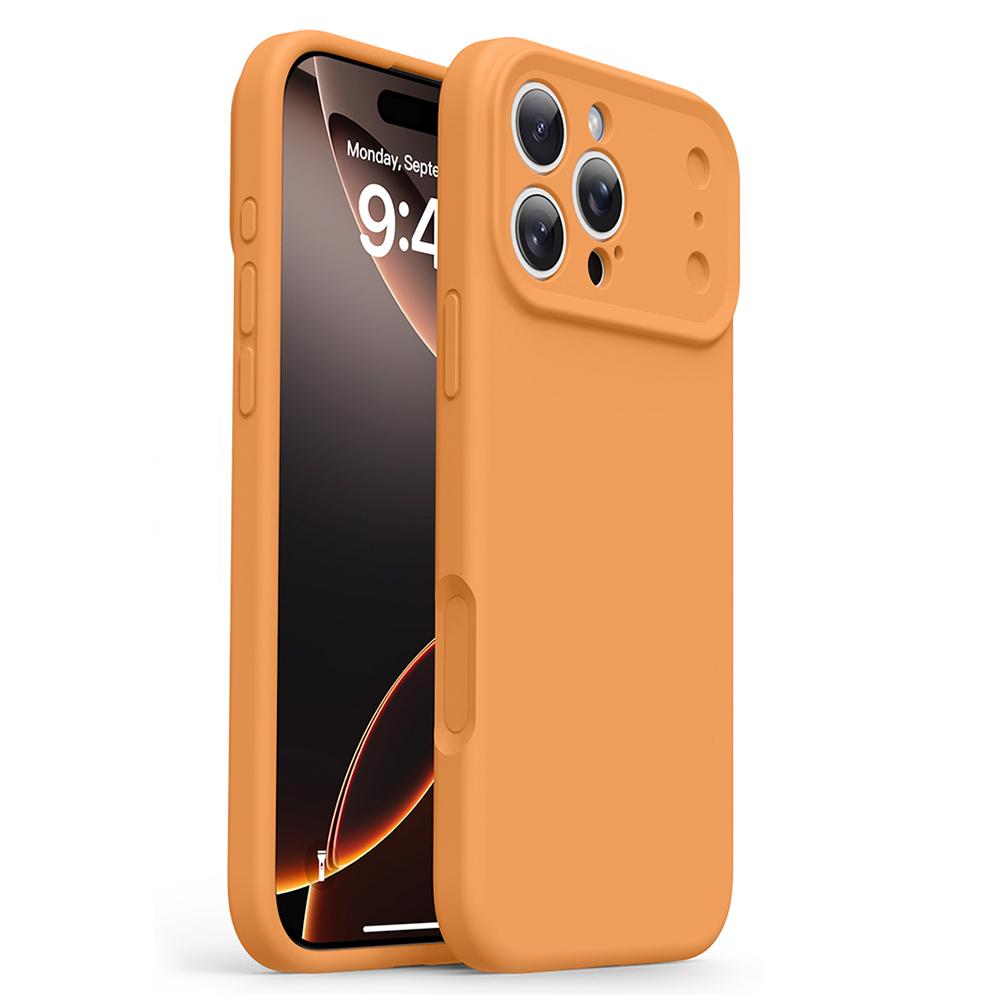 For iPhone 16 Pro Max Case Soft Touch Liquid Silicone Phone Cover with Camera Touch Control Button