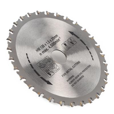 Hoja de Sierra Circular Disco de Corte para Metal Herramienta Industrial para Ferretería 136 x 1.5 x 1.2 x 20 x 30T
