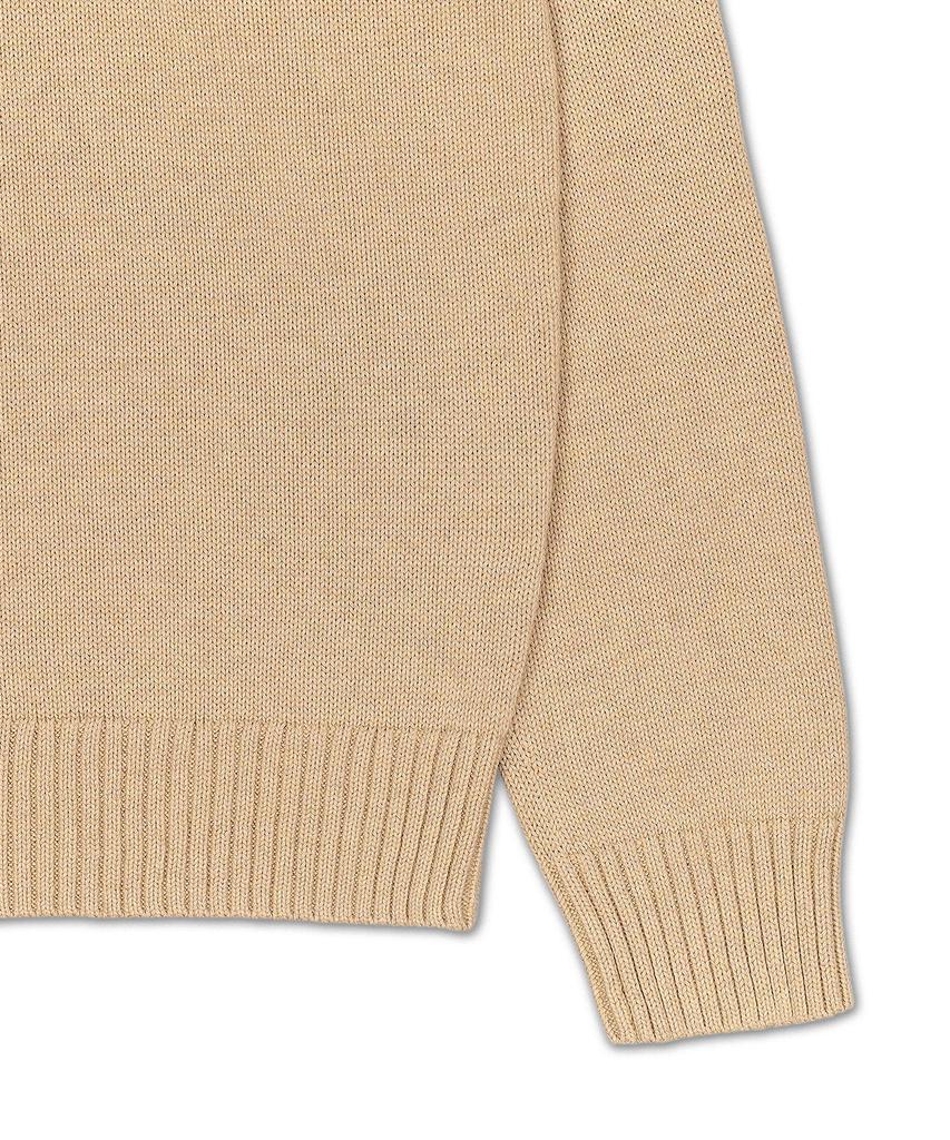 POLO RALPH LAUREN Cotton Quarter Zipper Sweater - Brown