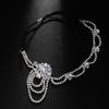 1920s Crystal Headbands Luxurious Flapper for Women Wedding Bridal Party Headdress with Floral Design