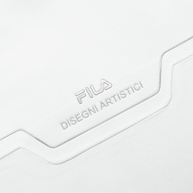 FILA Solid Color Crew Neck Casual Pullover Sweatshirt Men sweatshirt White F11M317204F-WT