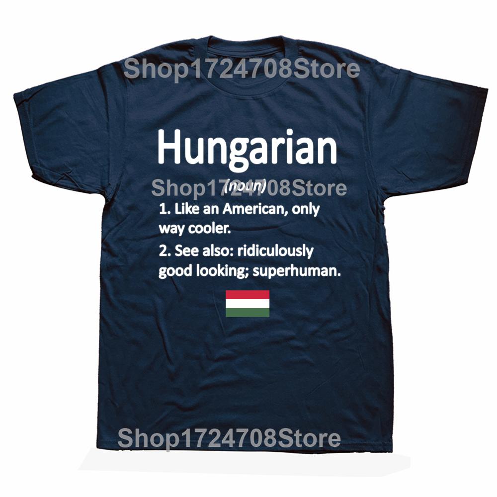 Funny Hungarian Hungary Flag Graphic Tshirts Unisex Womens Fashion Casual Tshirt 100 Cotton Loose Oversized T Shirt S