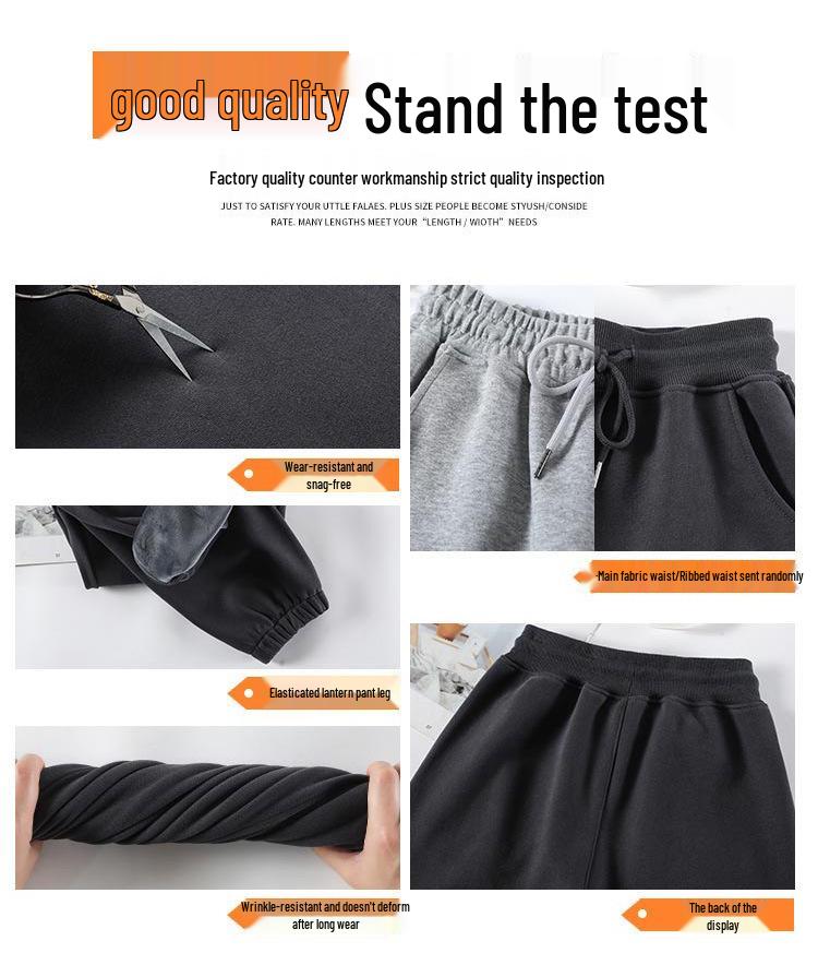 Plus Size Black Jogger Pants for Women - Slimming, Lightweight, Casual Sweatpants for Spring & Autumn, Ideal for Pear-Shaped Bodies