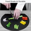 Thick silicone kitchen cutting board pad, TPU double-sided flexible cutting board, anti-slip rubber semi-circular cutting board
