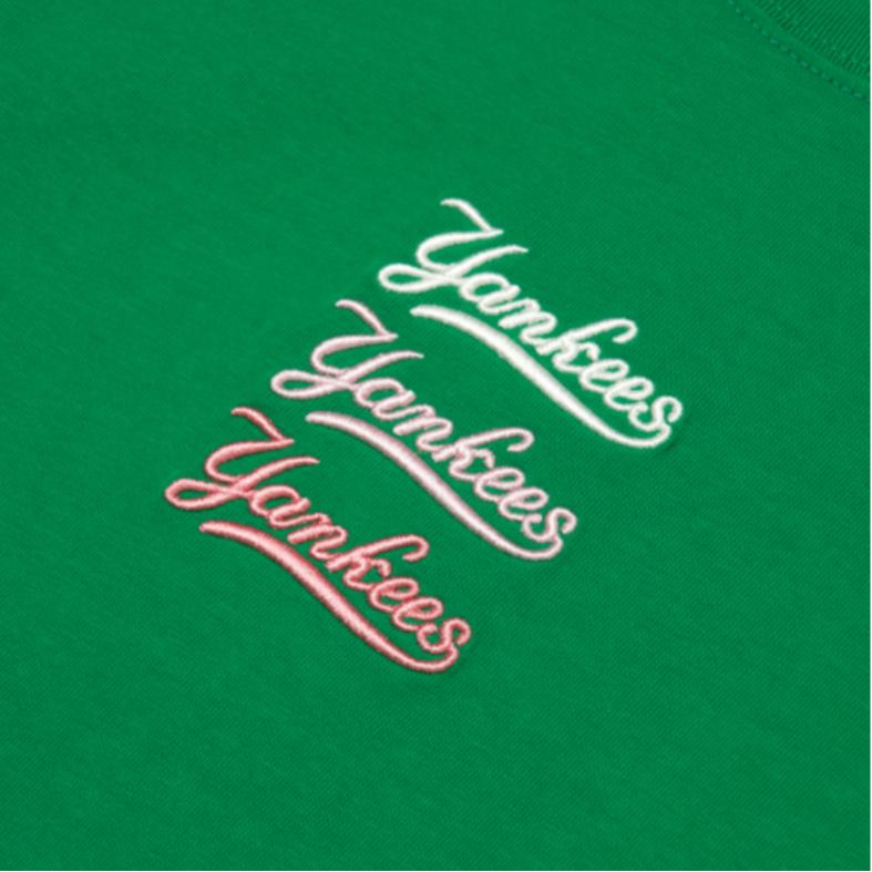 New MLB T Shirts Unisex Green 3ATS04023-50GNS