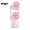 Travel Fan with Mist Misting Cooling Fan, Portable USB Handheld Water Three Speed Spray, Desktop Mini for Office Home, Personal Humidifier